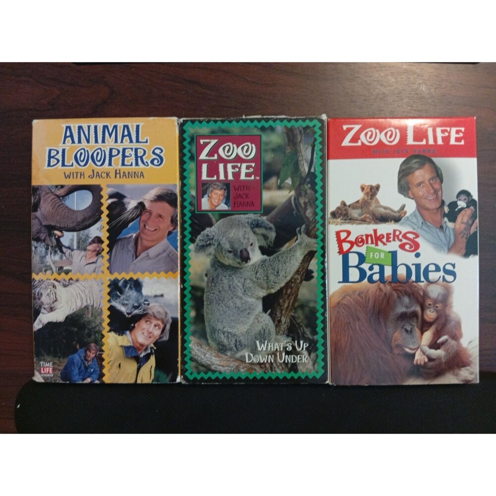 Zoo Life With Jack Hanna - Lot of 3 VHS